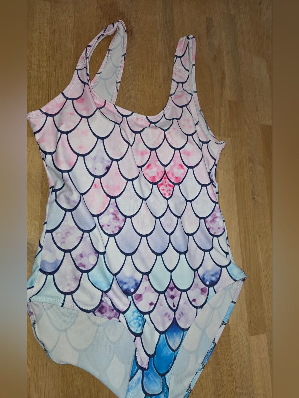 Women's Mermaid One-Peice Swimsuit Small EUC